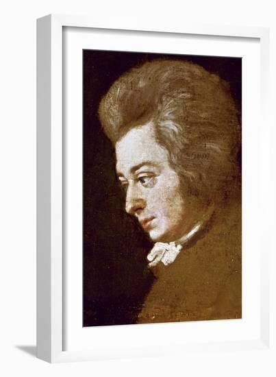 Wolfgang Amadeus Mozart-Joseph Lange-Framed Giclee Print