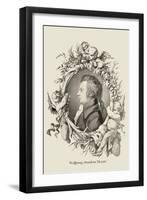 Wolfgang Amadeus Mozart-null-Framed Art Print