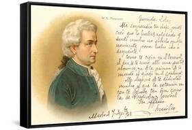 Wolfgang Amadeus Mozart-null-Framed Stretched Canvas