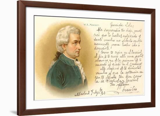 Wolfgang Amadeus Mozart-null-Framed Premium Giclee Print