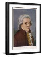 Wolfgang Amadeus Mozart-Rudolf Klingsbogl-Framed Art Print