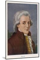 Wolfgang Amadeus Mozart-Rudolf Klingsbogl-Mounted Art Print