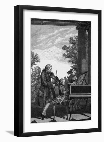 Wolfgang Amadeus Mozart-null-Framed Art Print