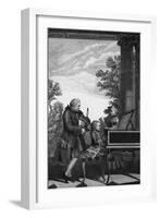 Wolfgang Amadeus Mozart-null-Framed Art Print