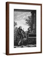 Wolfgang Amadeus Mozart-null-Framed Art Print