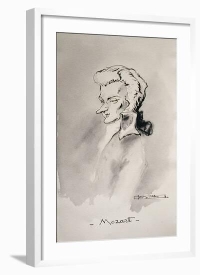 Wolfgang Amadeus Mozart-French School-Framed Giclee Print