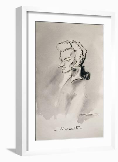 Wolfgang Amadeus Mozart-French School-Framed Giclee Print