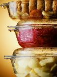 Potatoes, Red Cabbage & Meat in Glass Pots-Wolfgang Usbeck-Laminated Photographic Print
