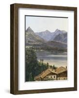 Wolfgangsee-Ferdinand Georg Waldmuller-Framed Giclee Print