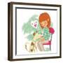 Wolfie - Playmate-Elisa Chavarri-Framed Giclee Print