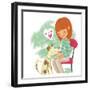 Wolfie - Playmate-Elisa Chavarri-Framed Giclee Print