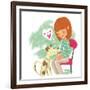 Wolfie - Playmate-Elisa Chavarri-Framed Giclee Print