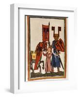 Wolfram Von Eschenbach (Ca.1170-1220), German Poet, Author of 'Parzival', with Harness and…-null-Framed Giclee Print