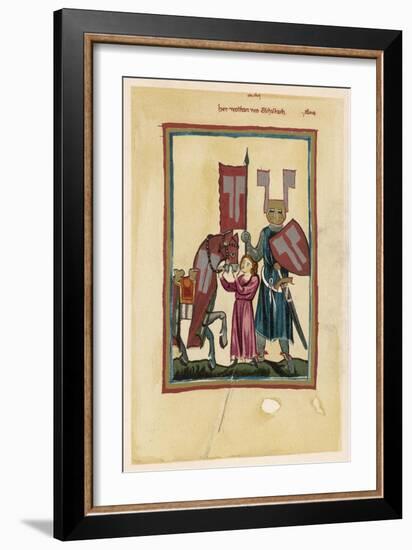 Wolfram Von Eschenbach German Minnesinger-null-Framed Art Print