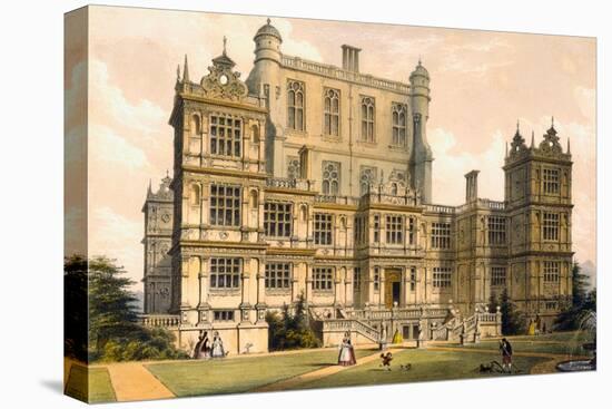 Wollaton Hall, Nottinghamshire, 1600, Illustration from 'Architecture of the Middle Ages', 1838-Joseph Nash-Stretched Canvas