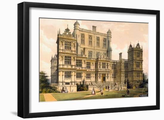 Wollaton Hall, Nottinghamshire, 1600, Illustration from 'Architecture of the Middle Ages', 1838-Joseph Nash-Framed Giclee Print