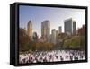 Wollman Icerink at Central Park, Manhattan, New York City, USA-Alan Copson-Framed Stretched Canvas