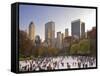 Wollman Icerink at Central Park, Manhattan, New York City, USA-Alan Copson-Framed Stretched Canvas