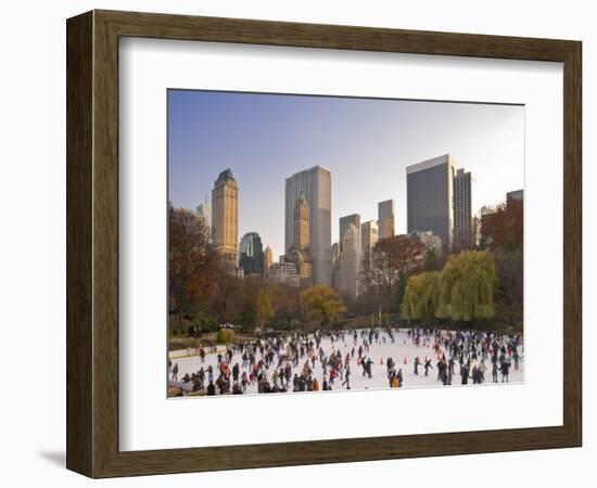 Wollman Icerink at Central Park, Manhattan, New York City, USA-Alan Copson-Framed Photographic Print