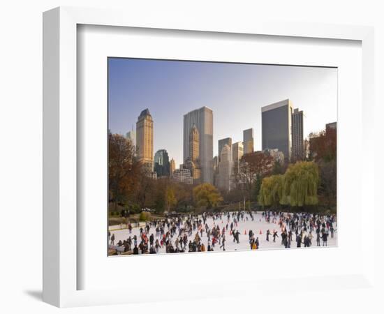 Wollman Icerink at Central Park, Manhattan, New York City, USA-Alan Copson-Framed Photographic Print