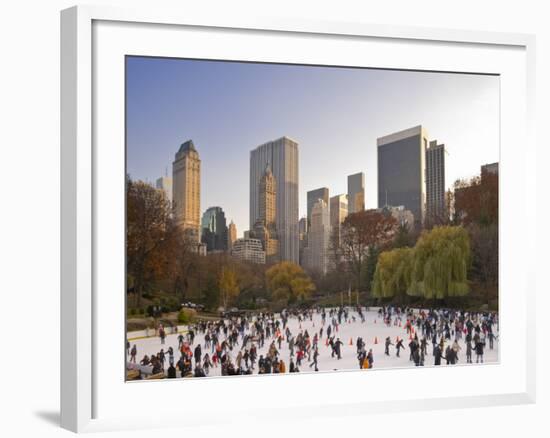 Wollman Icerink at Central Park, Manhattan, New York City, USA-Alan Copson-Framed Photographic Print