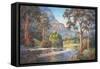 Wollondilly Autumn-John Bradley-Framed Stretched Canvas