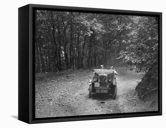 Wolseley Hornet McEvoy Special, B&HMC Brighton-Beer Trial, Fingle Bridge Hill, Devon, 1934-Bill Brunell-Framed Stretched Canvas