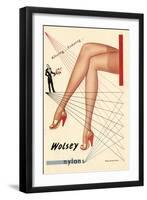 Wolsey Womens Hosiery Stockings Nylons, UK, 1940-null-Framed Giclee Print