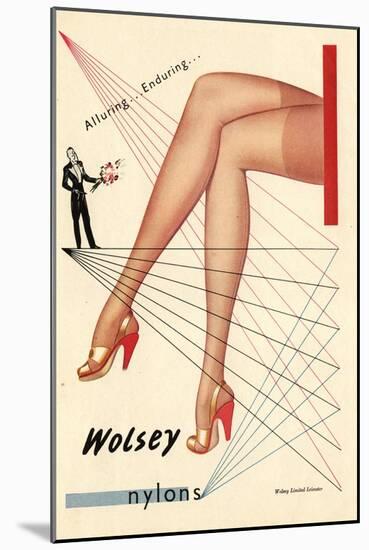 Wolsey Womens Hosiery Stockings Nylons, UK, 1940-null-Mounted Giclee Print