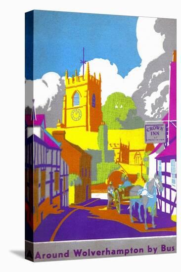 Wolverhampton Corporation Transport Guide Book Cover, Claverley, Staffordshire-1939-Mikeyashworth-Stretched Canvas