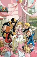 Wolverine And Power Pack No.2 Cover: Wolverine, Lightspeed, Energizer, Mass Master and Zero-G-Gurihiru-Lamina Framed Poster