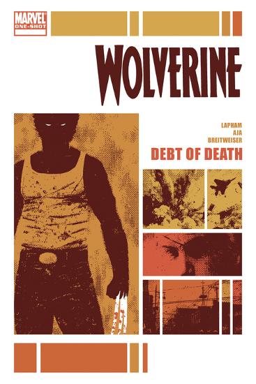 Wolverine: Debt of Death No.1 Cover: Wolverine Standing-David Aja-Lamina Framed Poster