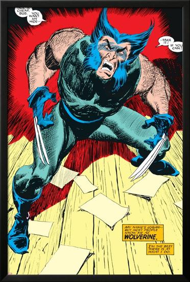Wolverine No.1 Cover: Wolverine-John Buscema-Lamina Framed Poster
