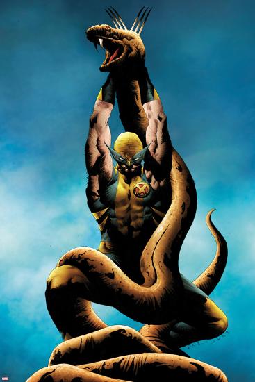 Wolverine No.12 Cover: Wolverine Lifting-Jae Lee-Lamina Framed Poster