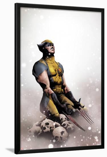 Wolverine No.14 Cover: Wolverine Kneeling-Jae Lee-Lamina Framed Poster