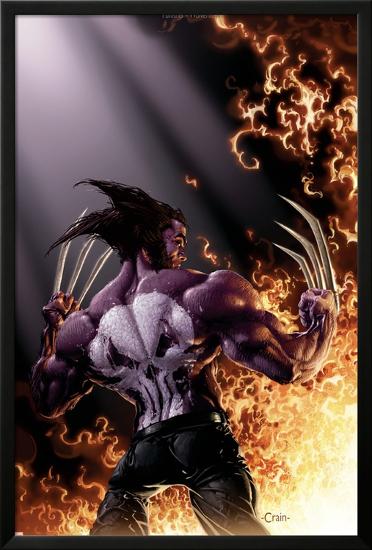 Wolverine vs. Punisher No.4 Cover: Wolverine-null-Lamina Framed Poster