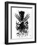 Wolverine Watercolor-Jack Hunter-Framed Premium Giclee Print