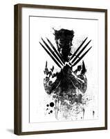 Wolverine Watercolor-Jack Hunter-Framed Art Print