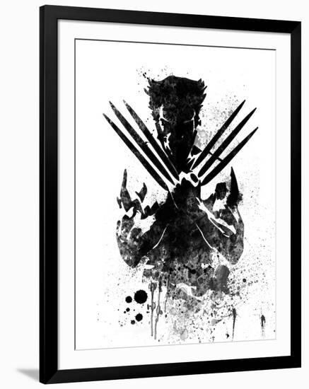 Wolverine Watercolor-Jack Hunter-Framed Art Print