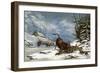 'Wolves In Winter' by Thomson-Alexander Francis Lydon-Framed Giclee Print