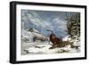 'Wolves In Winter' by Thomson-Alexander Francis Lydon-Framed Giclee Print