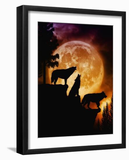 Wolves Peak-Julie Fain-Framed Art Print