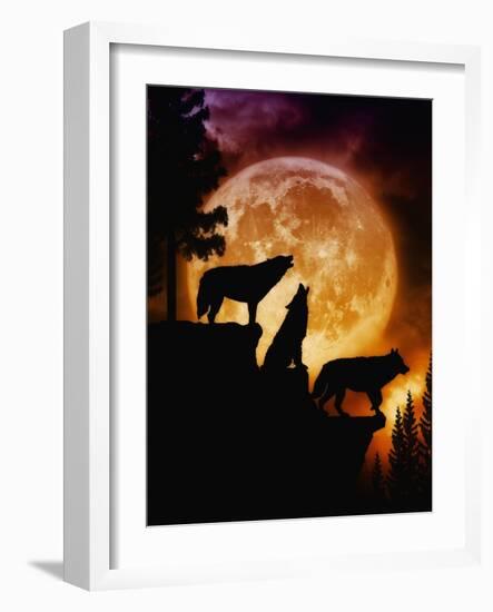 Wolves Peak-Julie Fain-Framed Art Print