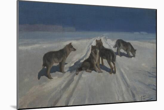 Wolves-Alexei Stepanovich Stepanov-Mounted Giclee Print