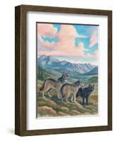 Wolves-Ron Jenkins-Framed Art Print