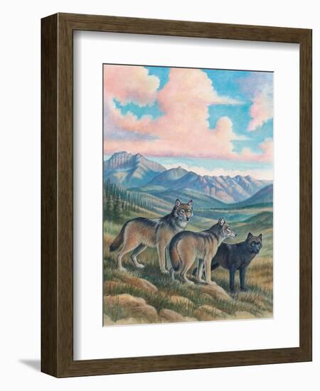 Wolves-Ron Jenkins-Framed Art Print