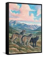 Wolves-Ron Jenkins-Framed Stretched Canvas