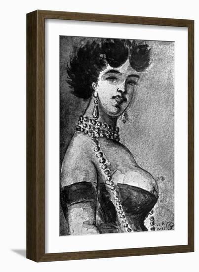 Woman, 19th Century-Constantin Guys-Framed Giclee Print