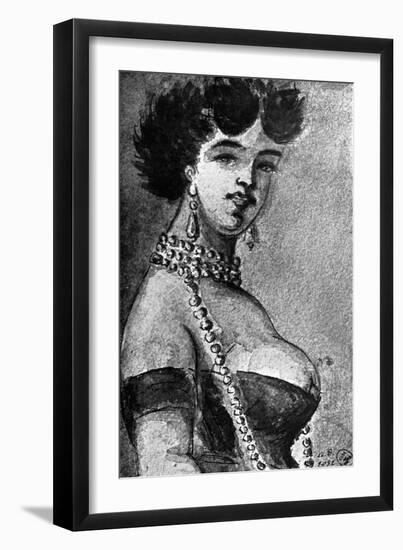 Woman, 19th Century-Constantin Guys-Framed Giclee Print