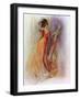 Woman Admiring Herself in a Mirror, 1908-1909-Hubner & Wilson-Framed Giclee Print